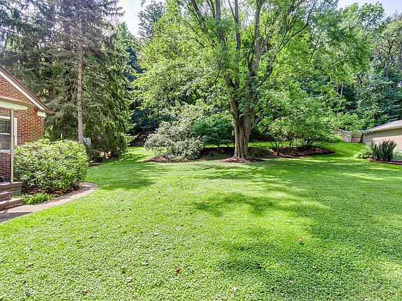 Large landscaped backyard