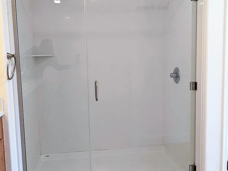 Shower enclosure in en suite bathroom attached to the Master bedroom
