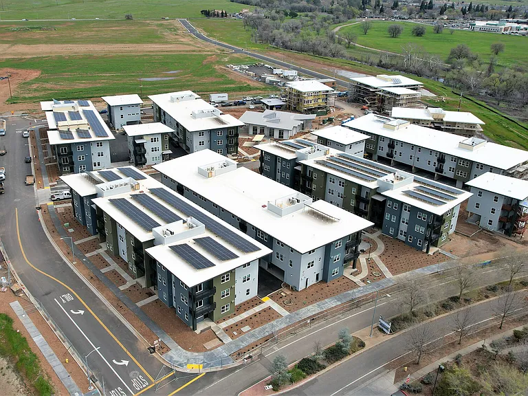 Aerial View Of Community