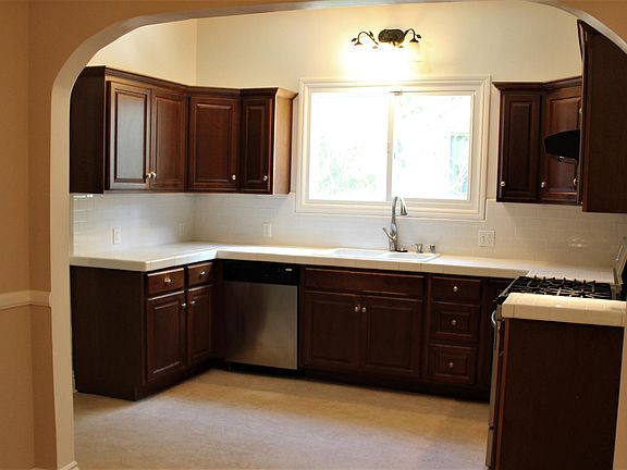 Kitchen with stainless steel appliances