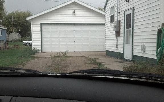 garage and driveway