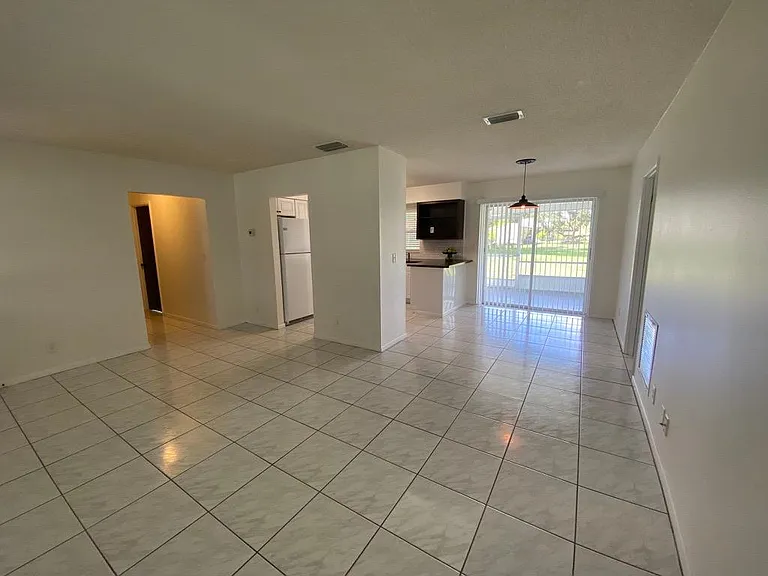 View onto Hallway, Dining Room and Back Screened Porch