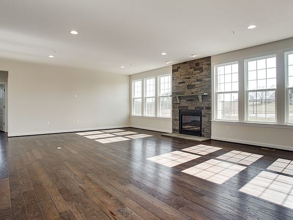 Family room with fireplace