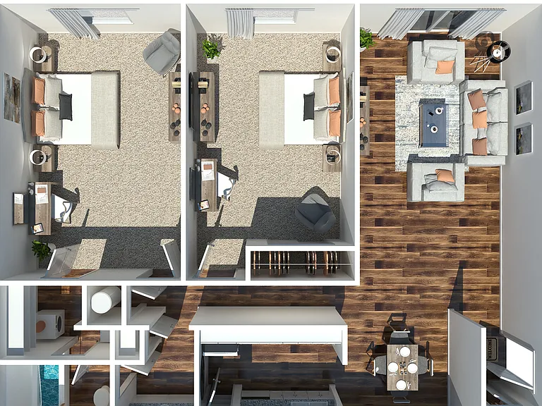 2 Bedroom 1 Bath 2 Bedroom 1 Bath