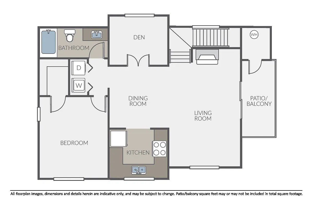 Floor plan Plan 1C Den