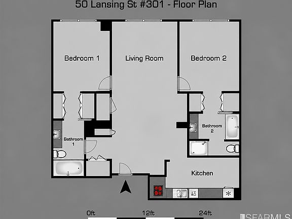 2nd image of 50 Lansing St Unit 301