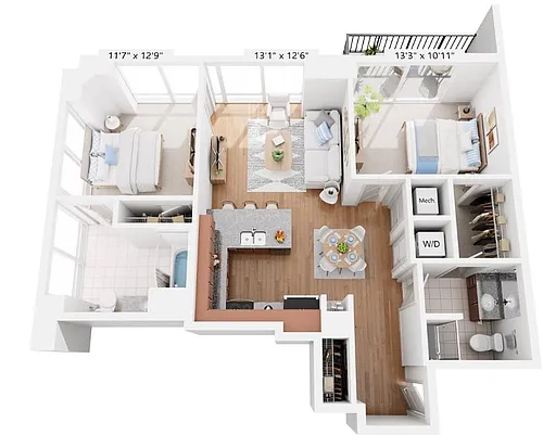 Floor plan B1a