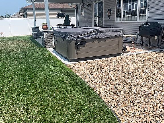 Backyard facing north
