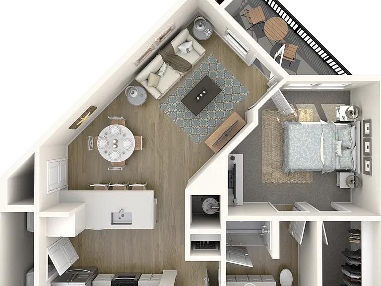 A2 | 1x1 | 781 sq ft A2 | 1x1 | 781 sq ft