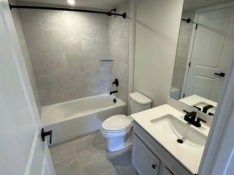 Hallway bathroom