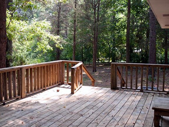 Expansive dual gated deck off the kitchen