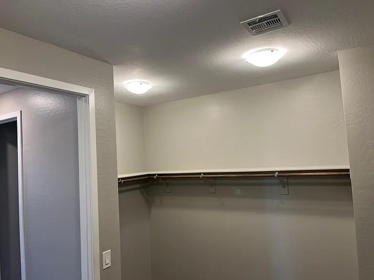 Walk-in closet, master bedroom