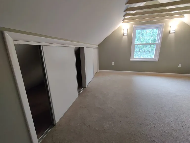 Sliding doors storage along both walls