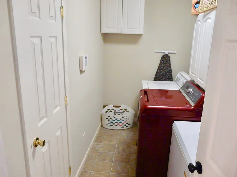 Laundry. Notice door on left is for Large Pantry