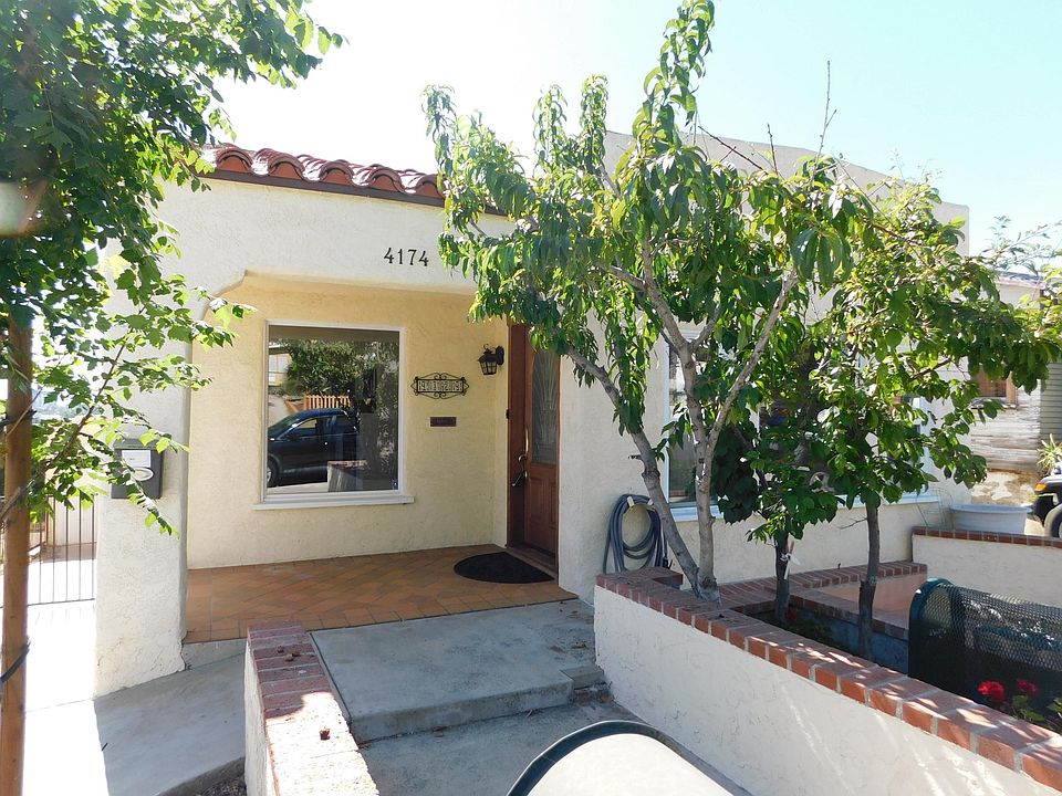 Front door and picture window