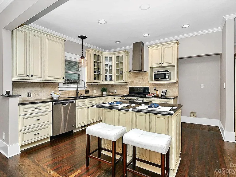 Modern Kitchen with stainless steel appliances