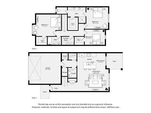 Floor plan The Craftsman Townhome