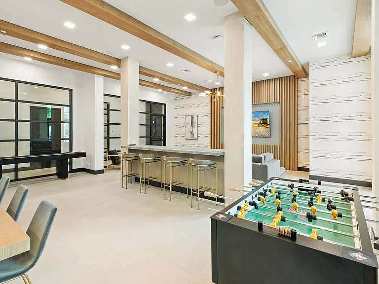 Challenge friends to a game, catch up with neighbors, or relax in the thoughtfully designed clubroom.