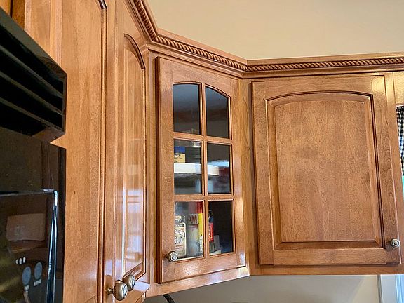 Updated kitchen cabinetry 