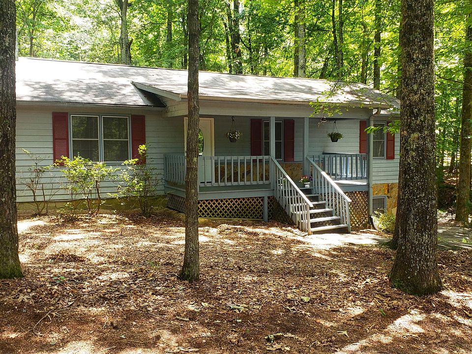 Nestled back off the street amongst the trees allows for privacy, and a bit of peaceful serenity. You can bird watch from the front porch and catch a view of our frequent fliers which are usually red birds, blue birds, and cooper hawks. On occassion you m