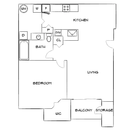 Floor plan Design 1B
