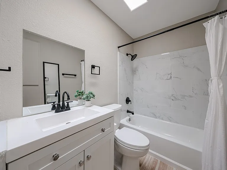 Bathroom, remodeled with skylight