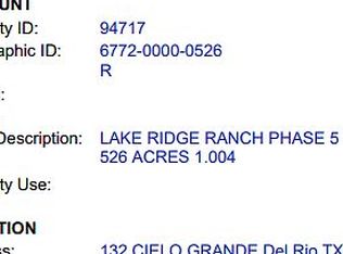 132 Cielo Grande, Del Rio, TX 78840