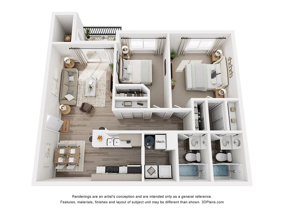 Floor plan 2B2B R