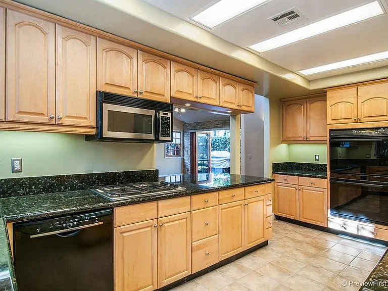 Dishwasher, Gas stove top, 
Built in stainless steel microwave