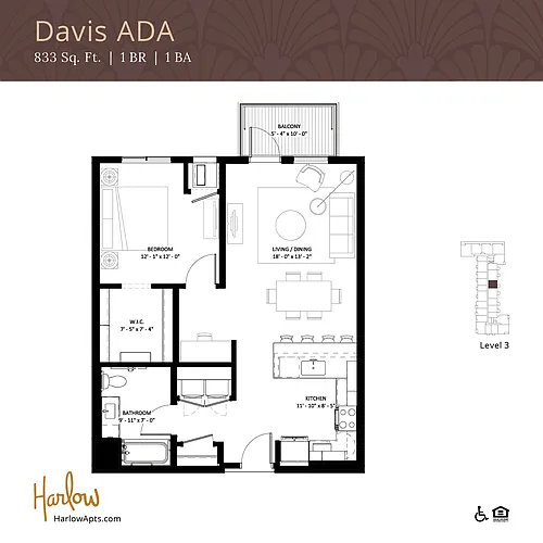 Floor plan Davis - ADA