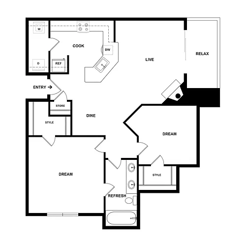 Floor plan B0 Reeves