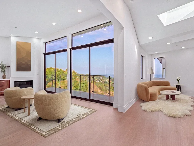 Virtually staged primary bedroom