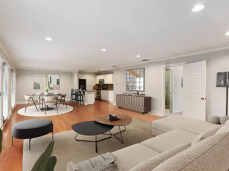 Living to dining and kitchen. virtusl staging