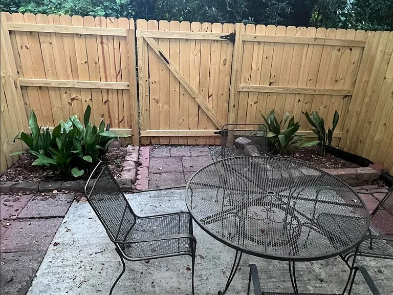 fenced in patio perfect for relaxing or entertaining