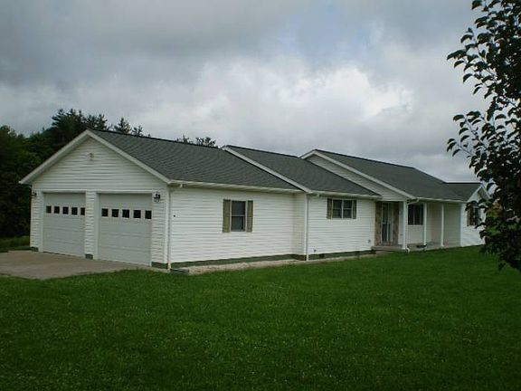 View with 2 Car Garage
