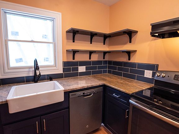 close up view kitchen work space