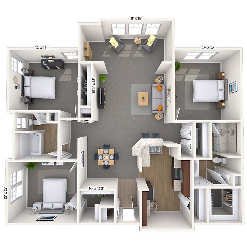Floor plan 32A-B