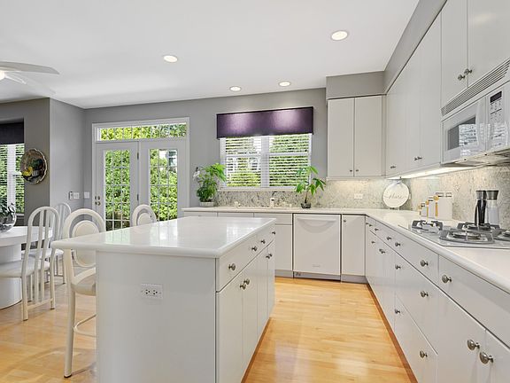 White-on-White Kitchen with Double Oven