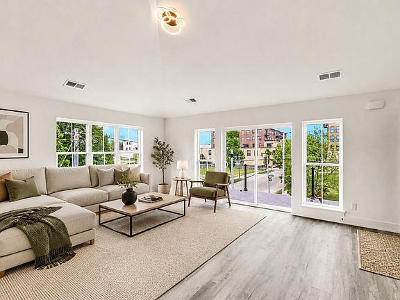 Sunny & Spacious Living Room - Virtually Staged