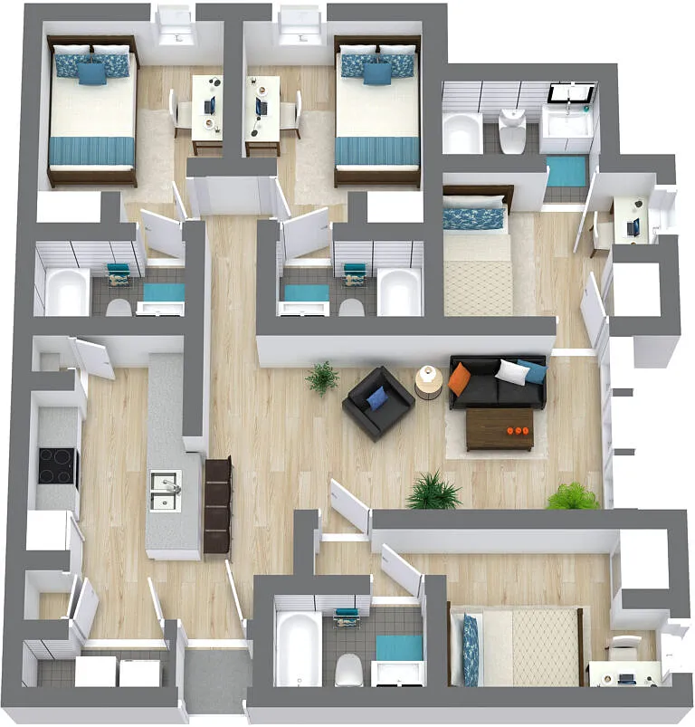 Floor plan Full 4x4