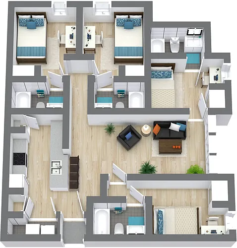 Floor plan Full 4x4