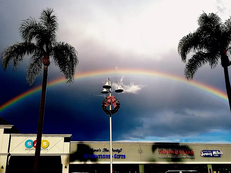 ____Beautiful rainbow in Costa Mesa __