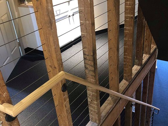 Stairs leading to second floor.