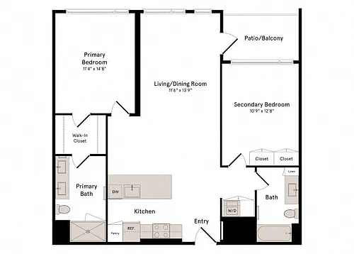 Floor plan 2B1