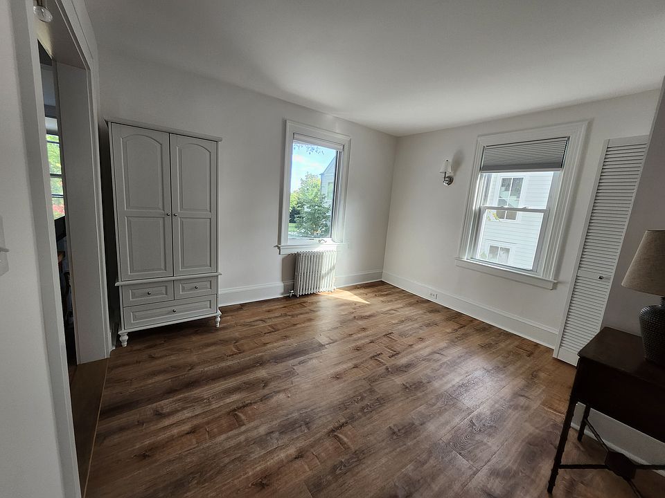 Newly-painted bedroom.