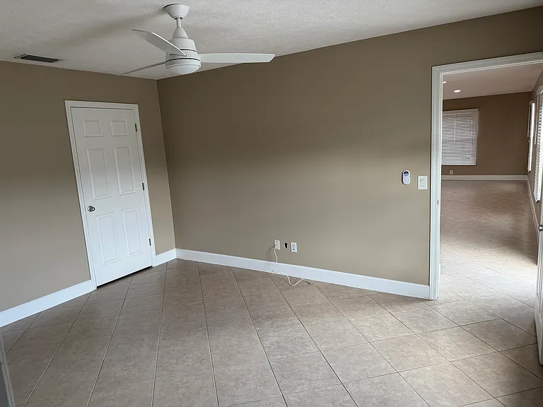 Master Bedroom and closet with shelving unit