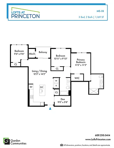 Floor plan $3.08/sq.ft. - ME-3B