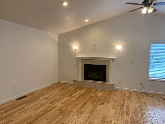 Living Room space with gas fireplace