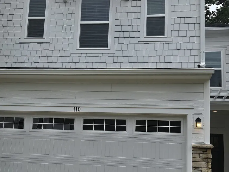 Closer look at front of the house