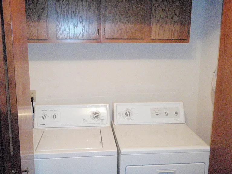 Washer/Dryer near garage entrance.